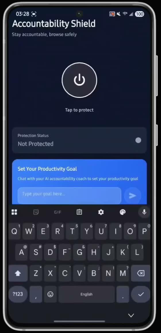 Accountability Shield habit insights dashboard and AI coach